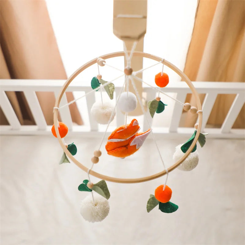 Wooden hot air balloon nursery mobile product detail view 5