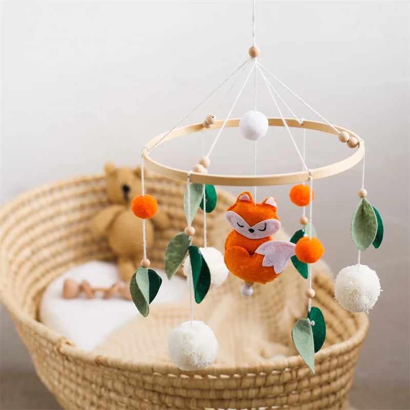Wooden hot air balloon nursery mobile product detail view 6