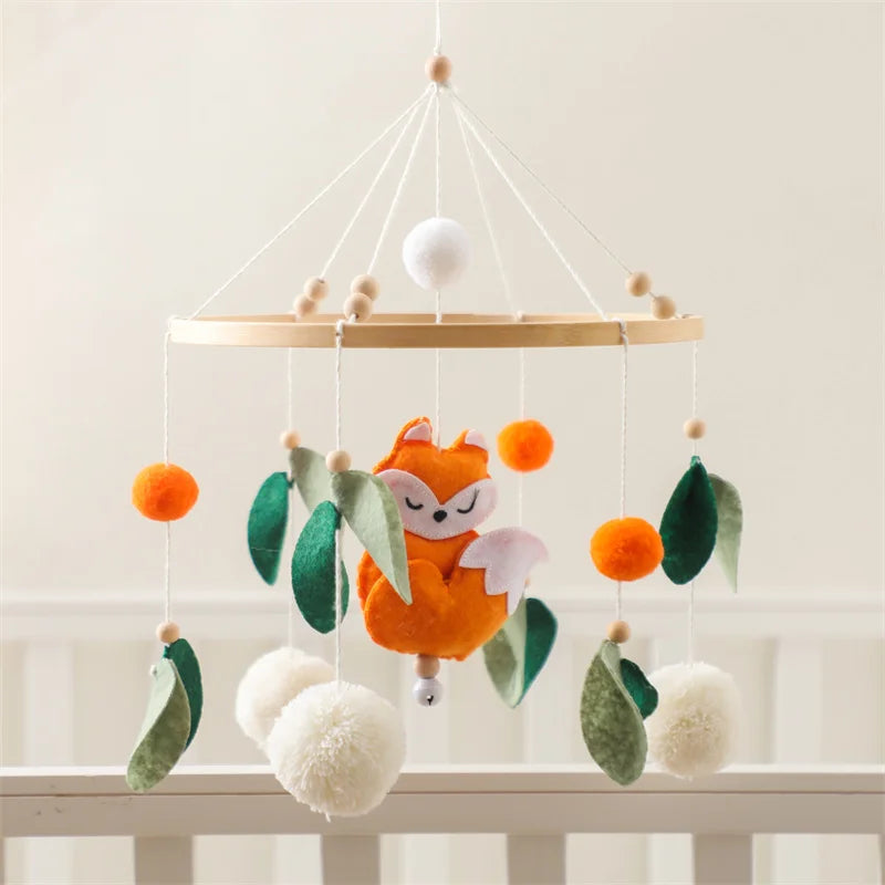 Wooden hot air balloon nursery mobile product detail view 7