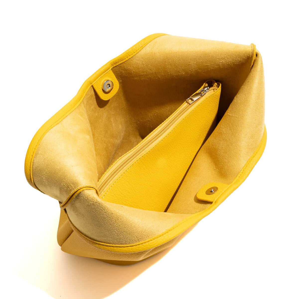 yellow hobo shoulder bag pu leather slouchy shopper handbag casual everyday styled product view